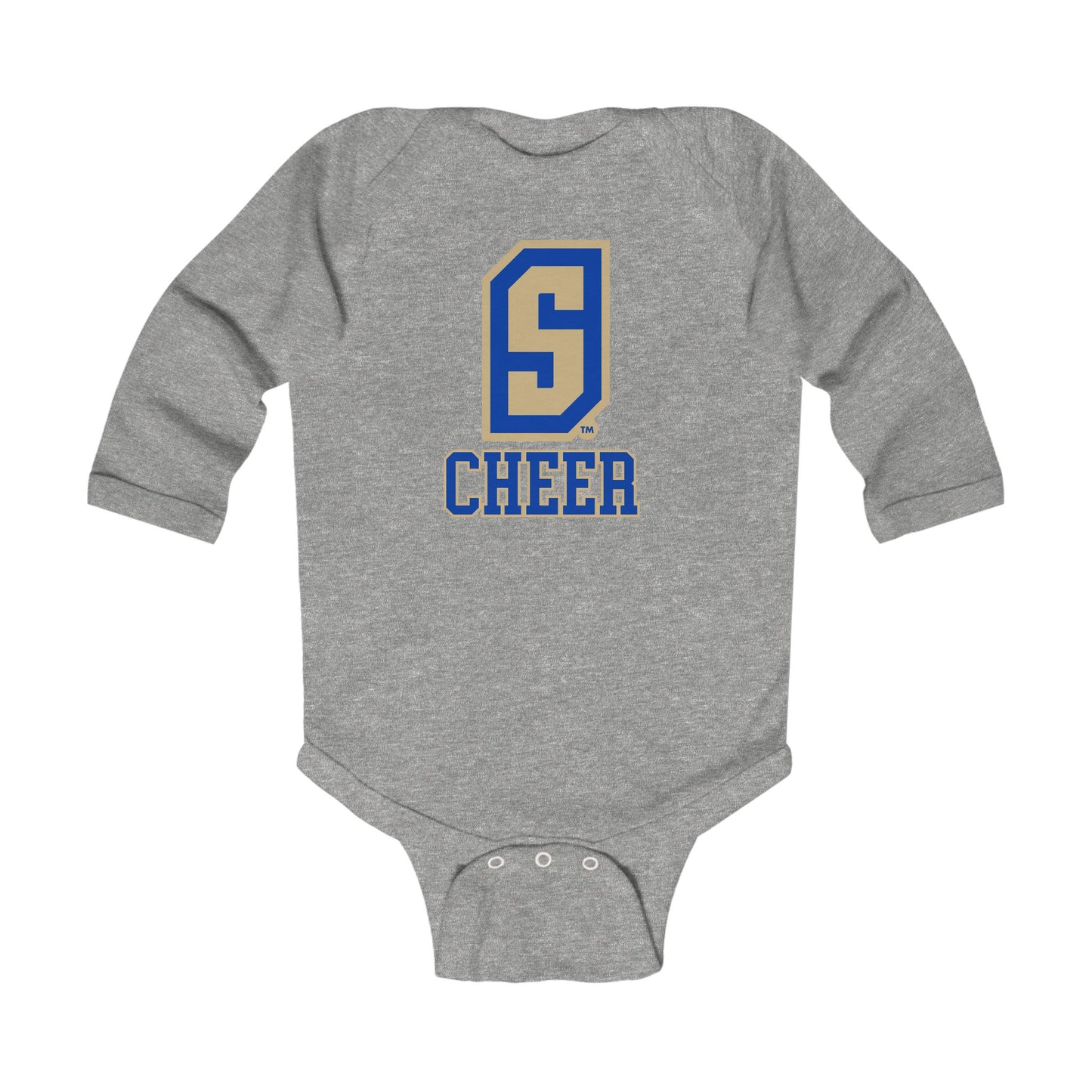 "S" Cheer Infant Long Sleeve Bodysuit