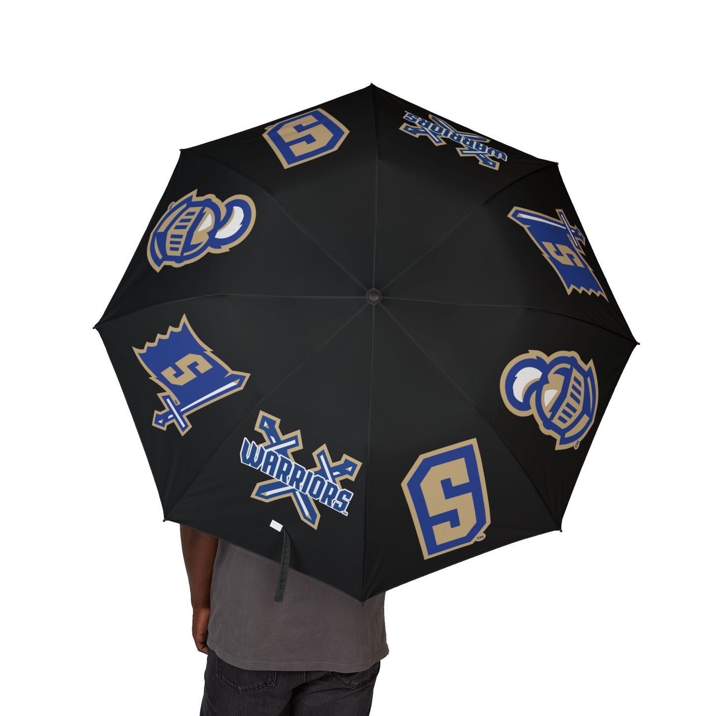 Schroeder Warriors Semi-Automatic Foldable Umbrella