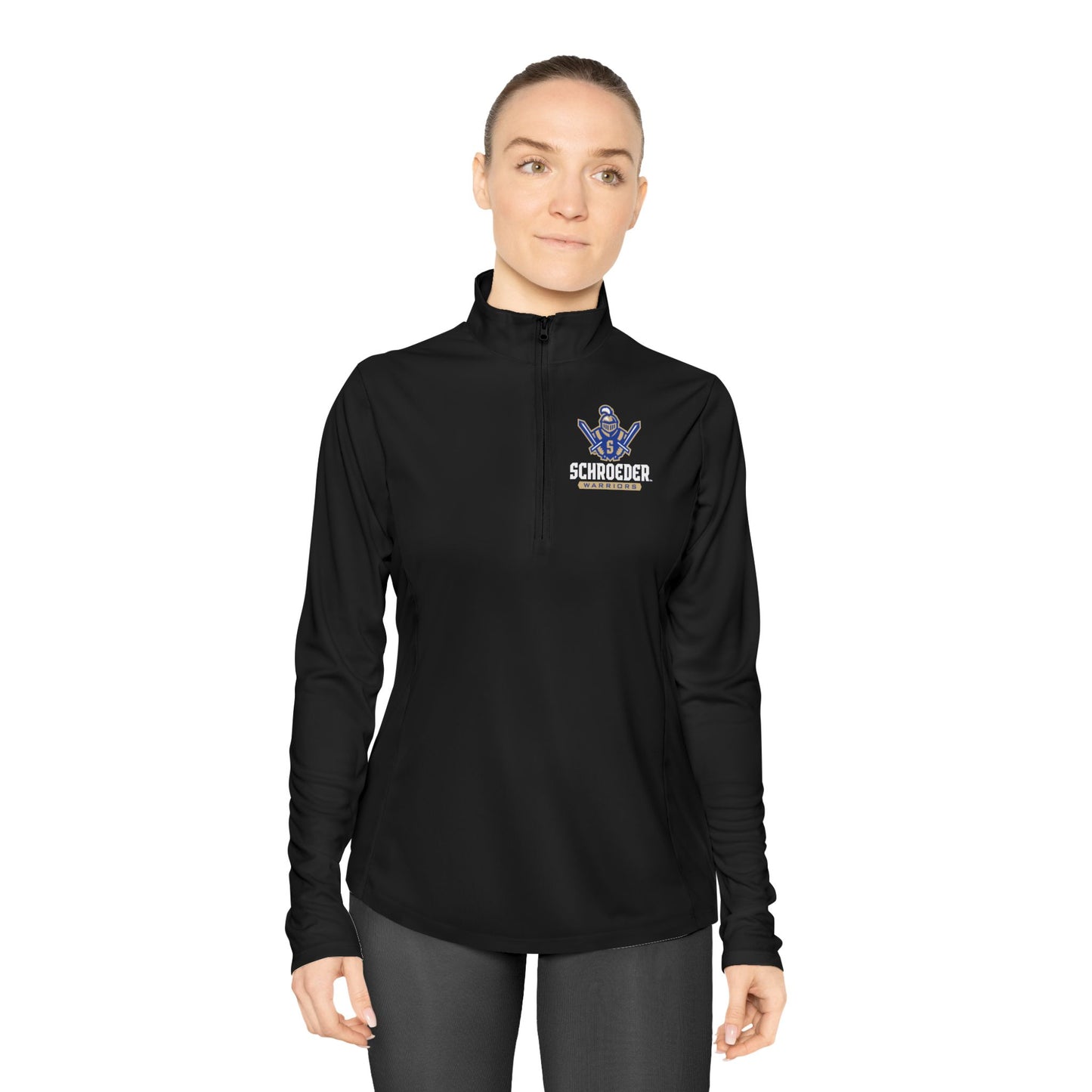Schroeder Warriors Ladies Quarter-Zip Pullover
