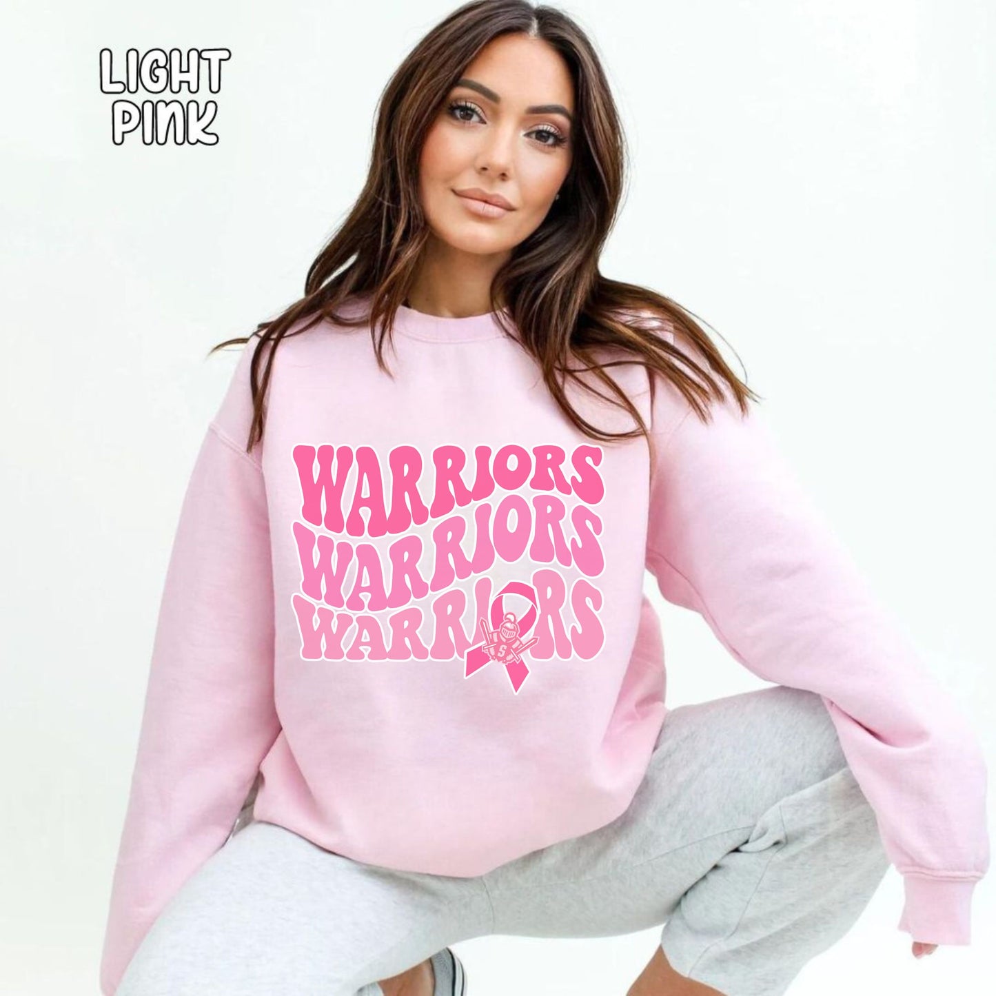 Warriors Wear Pink Unisex Heavy Blend™ Crewneck Sweatshirt