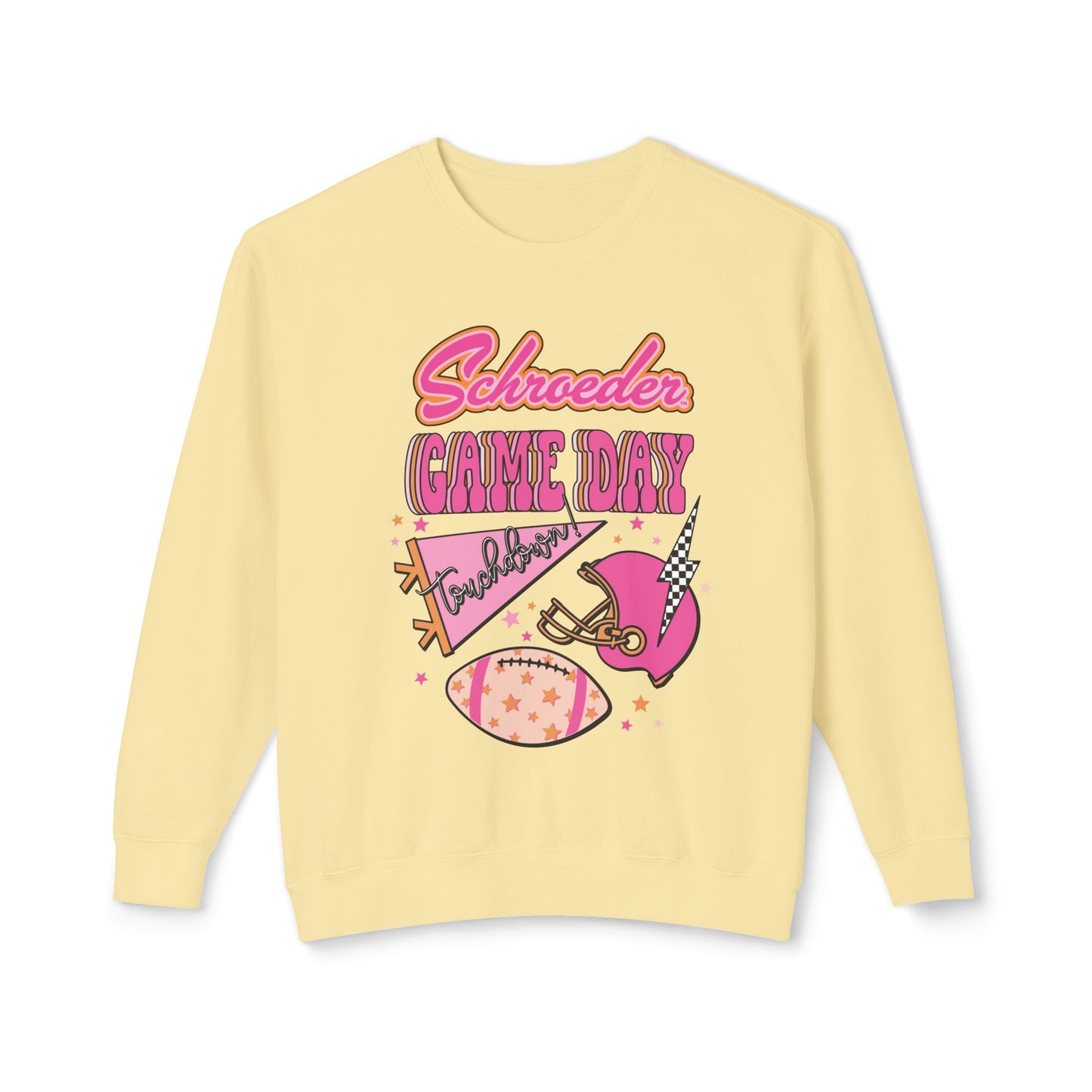 Schroeder Game Day Unisex Comfort Colors Crewneck Sweatshirt