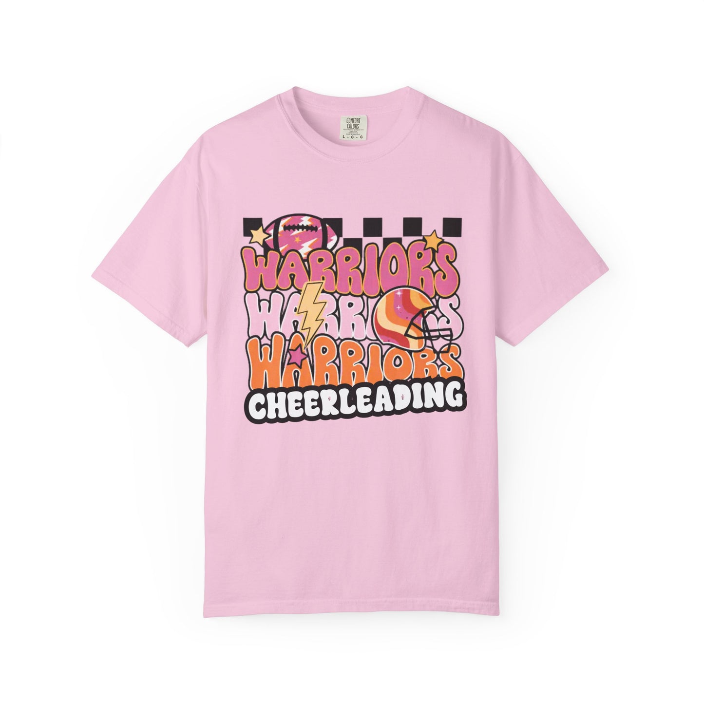 Warriors Cheerleading Retro Unisex Garment-Dyed T-shirt