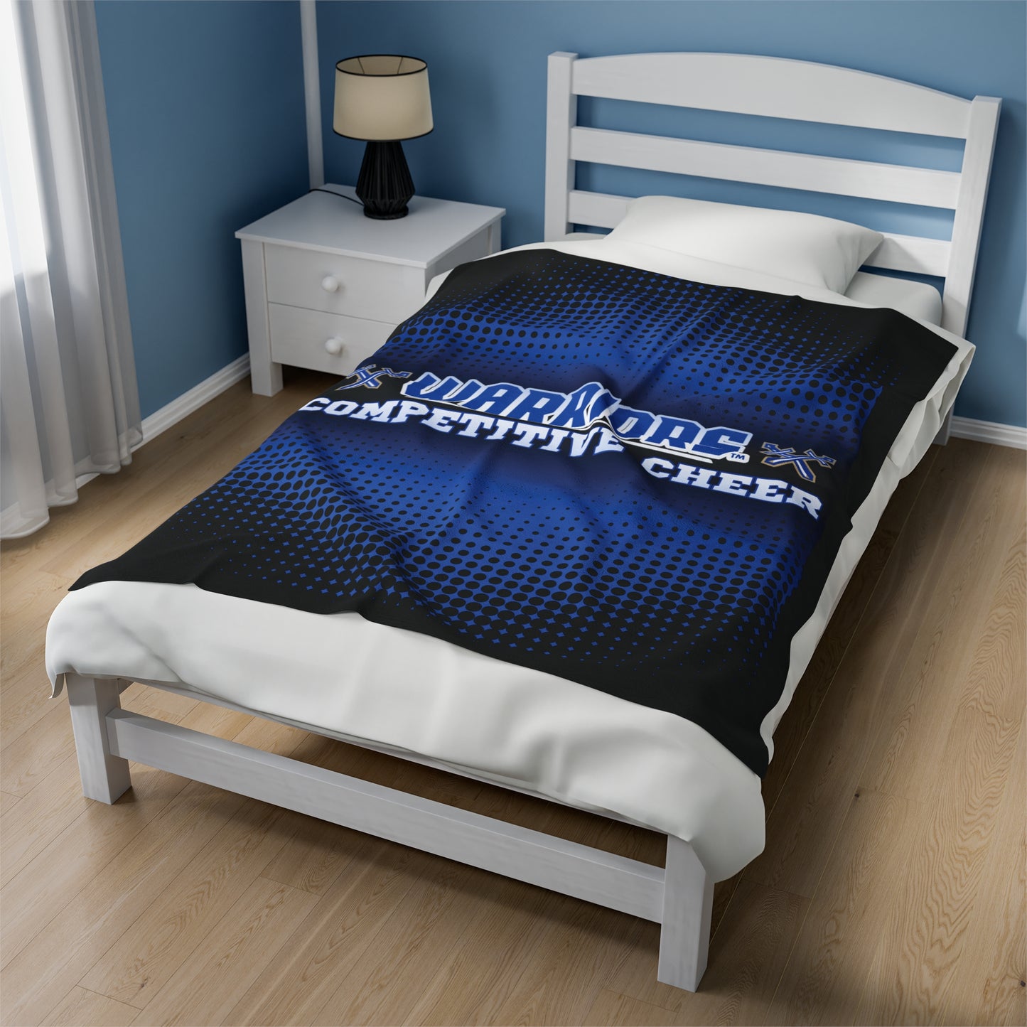 Warriors Competition Cheer Velveteen Plush Blanket