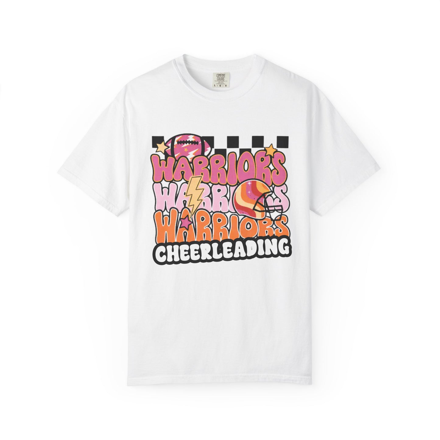 Warriors Cheerleading Retro Unisex Garment-Dyed T-shirt