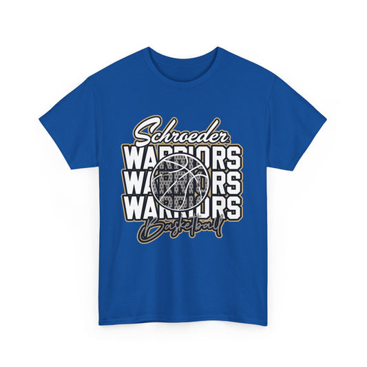 Schroeder Warriors Basketball Unisex Heavy Cotton Tee