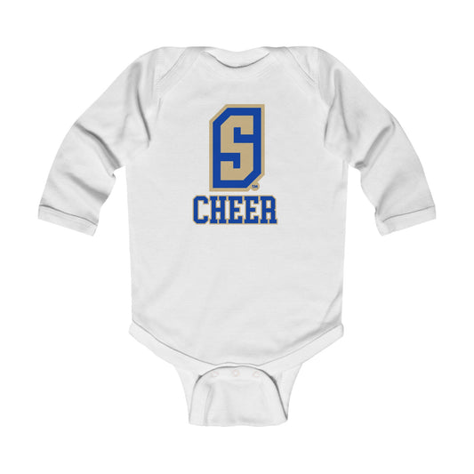 "S" Cheer Infant Long Sleeve Bodysuit