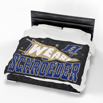 We Are Schroeder Velveteen Plush Blanket