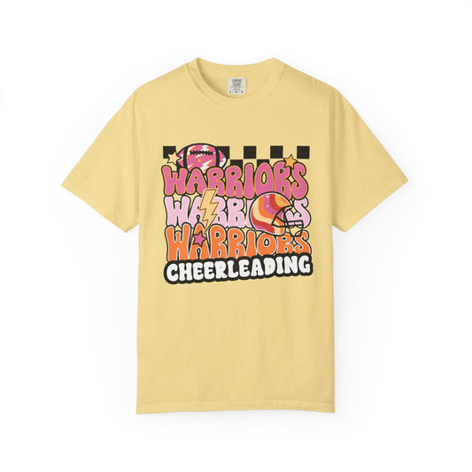 Warriors Cheerleading Retro Unisex Garment-Dyed T-shirt