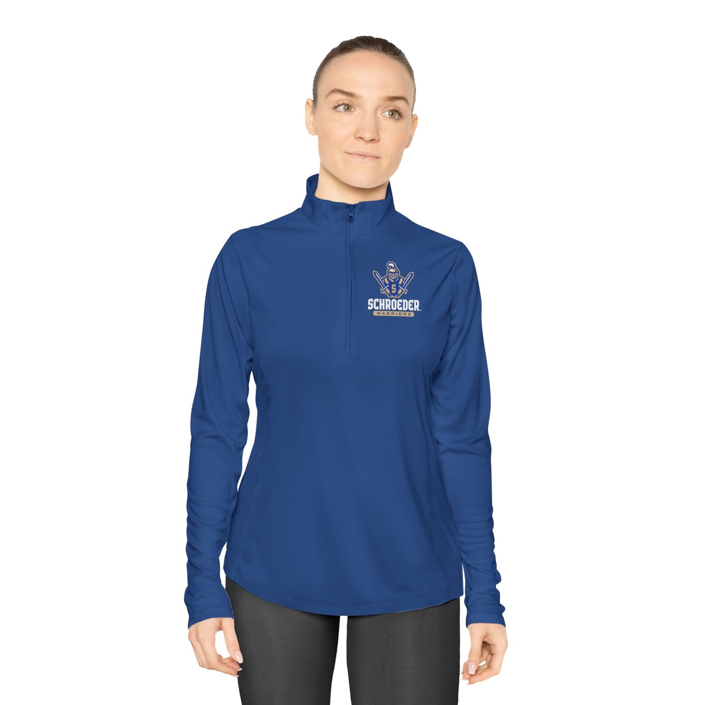 Schroeder Warriors Ladies Quarter-Zip Pullover
