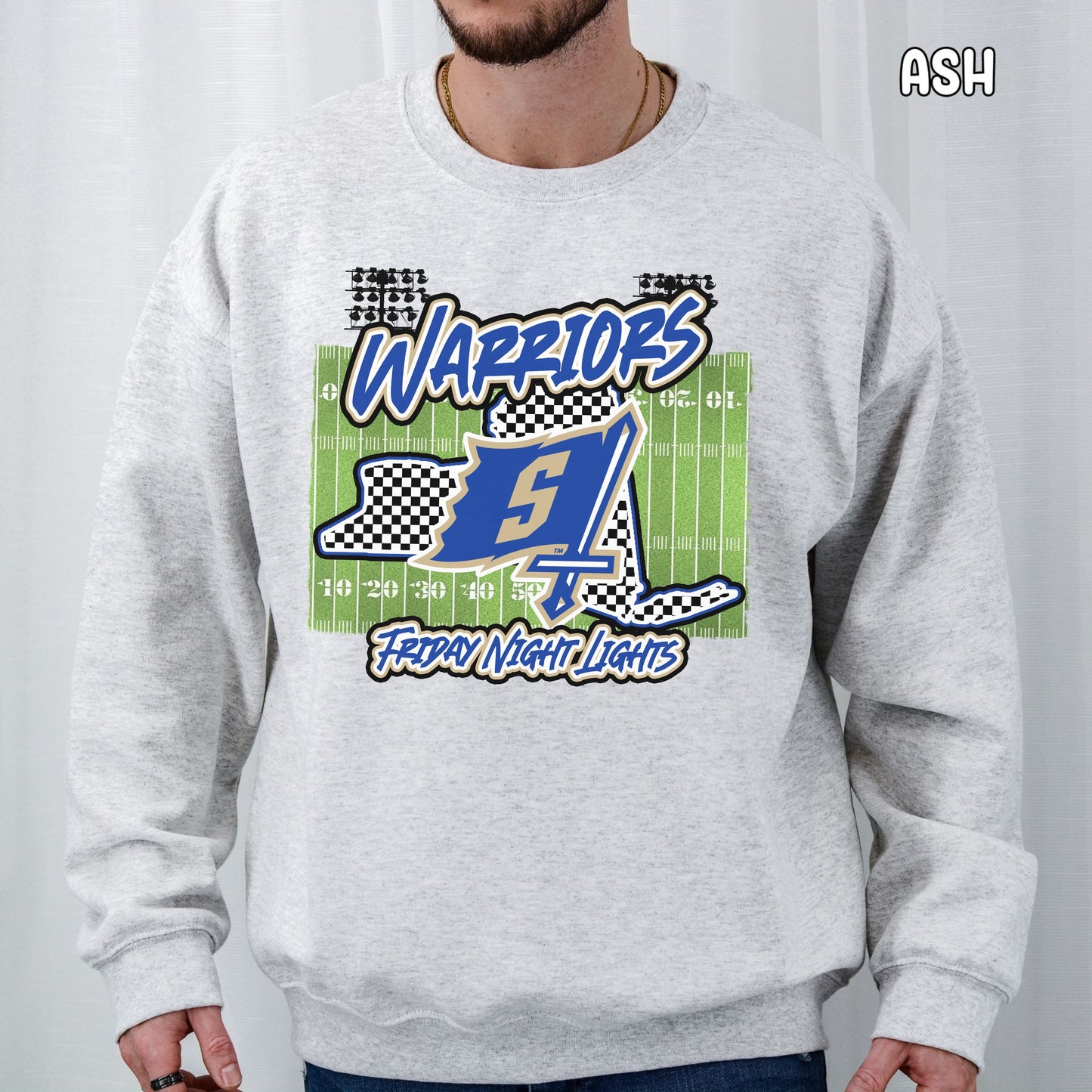 Warriors Friday Night Lights Unisex Heavy Blend™ Crewneck Sweatshirt