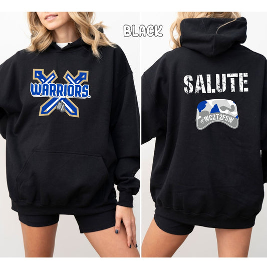 Warriors Varsity Unisex Heavy Blend™ Hooded Sweatshirt