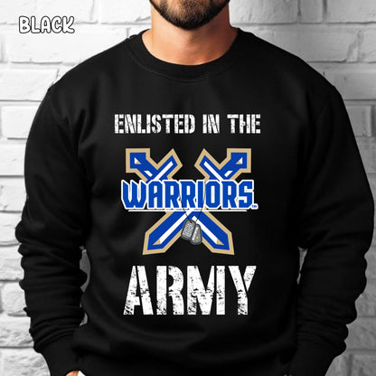 Custom Enlisted in the Warrior Army Unisex Heavy Blend™ Crewneck Sweatshirt