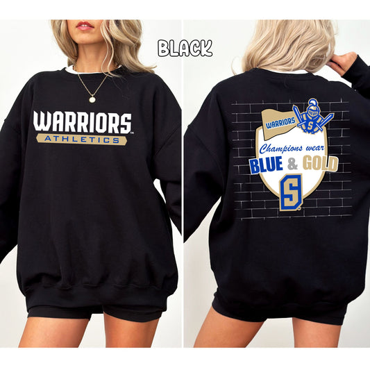 Champions Wear Blue and Gold Unisex Heavy Blend™ Crewneck Sweatshirt