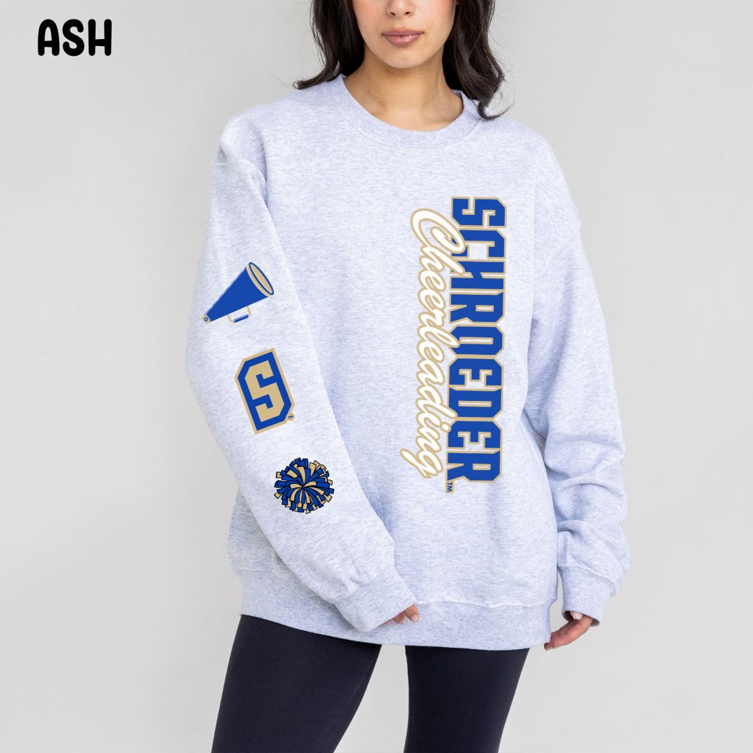 Schroeder Cheerleading Vertical Unisex Heavy Blend™ Crewneck Sweatshirt