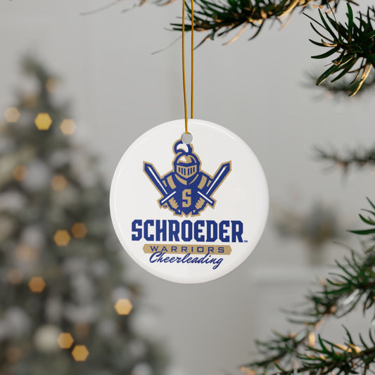 Schroeder Cheerleading Ceramic Ornaments, 2-Side Print