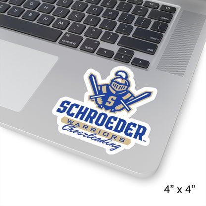 Schroeder Warrior Cheerleading Kiss-Cut Stickers