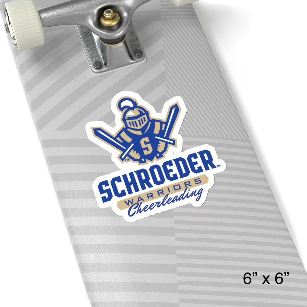 Schroeder Warrior Cheerleading Kiss-Cut Stickers