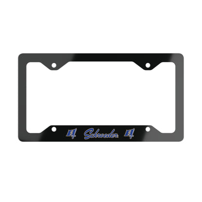 Schroeder Metal License Plate Frame