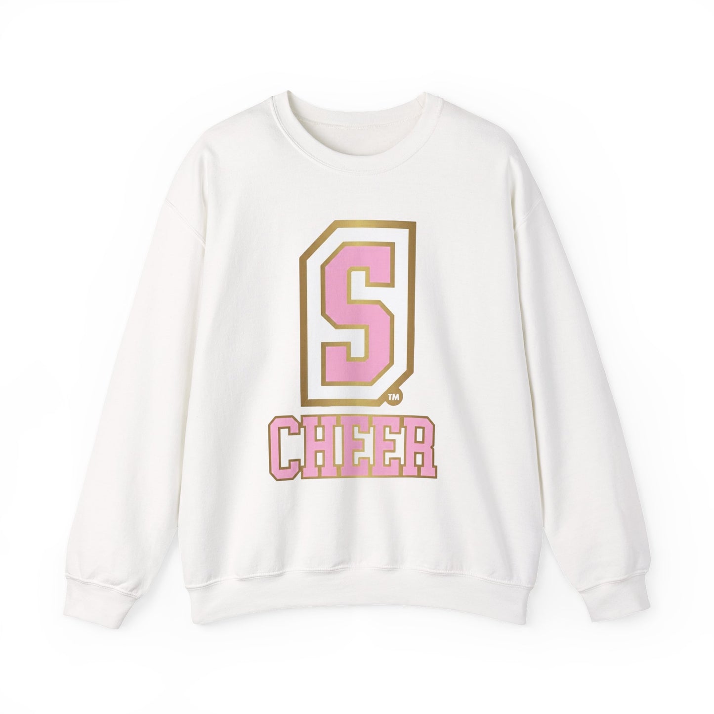 S Cheer Pink Unisex Heavy Blend™ Crewneck Sweatshirt