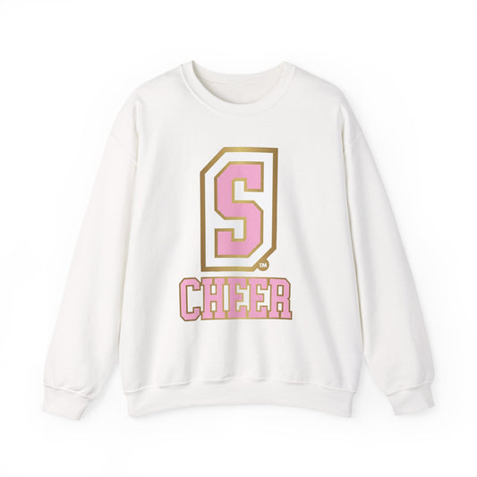 S Cheer Pink Unisex Heavy Blend™ Crewneck Sweatshirt