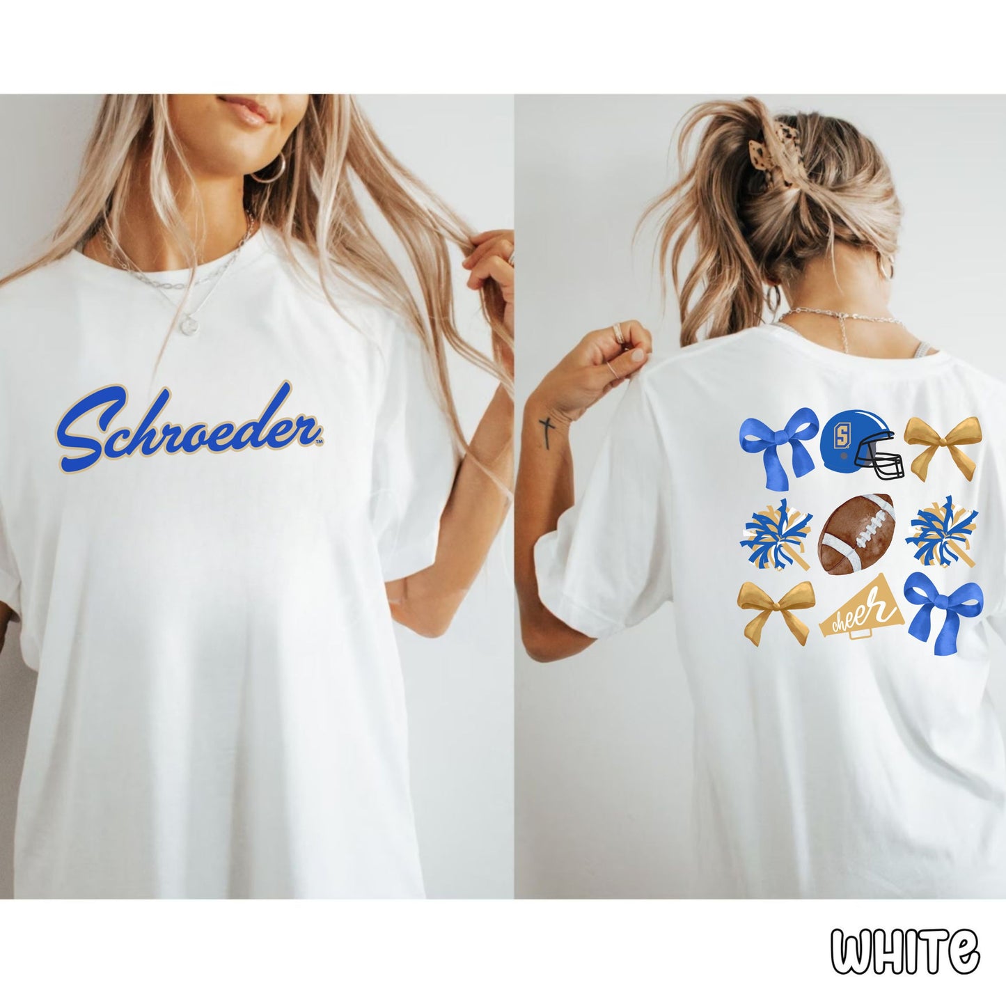 Schroeder Bows & Football Unisex Heavy Cotton Tee