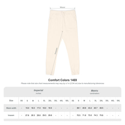 SHS Cheerleading Unisex Comfort Colors Fleece Sweatpants