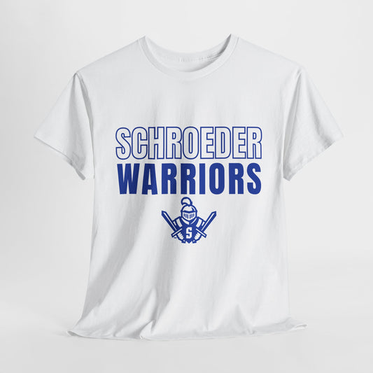 Blue & White Schroeder Warriors Unisex Heavy Cotton Tee