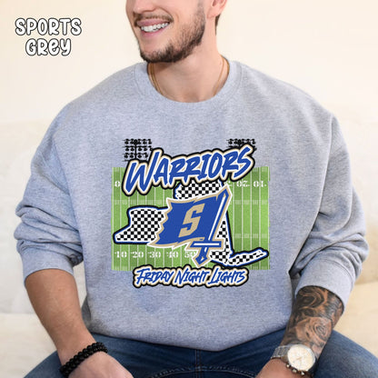 Warriors Friday Night Lights Unisex Heavy Blend™ Crewneck Sweatshirt