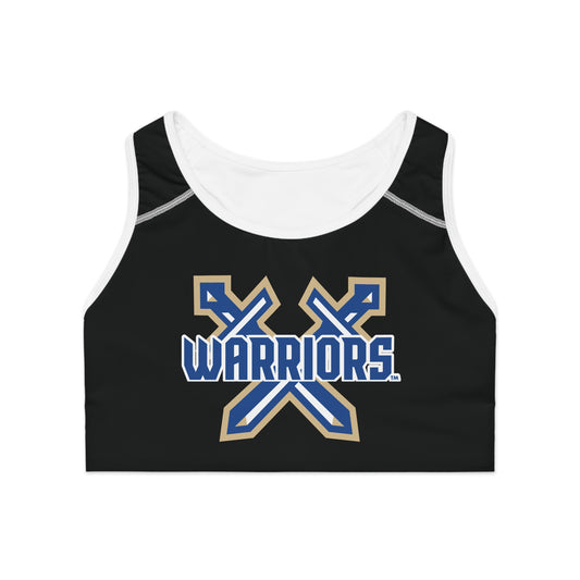 Warriors Logo Sports Bra (AOP)