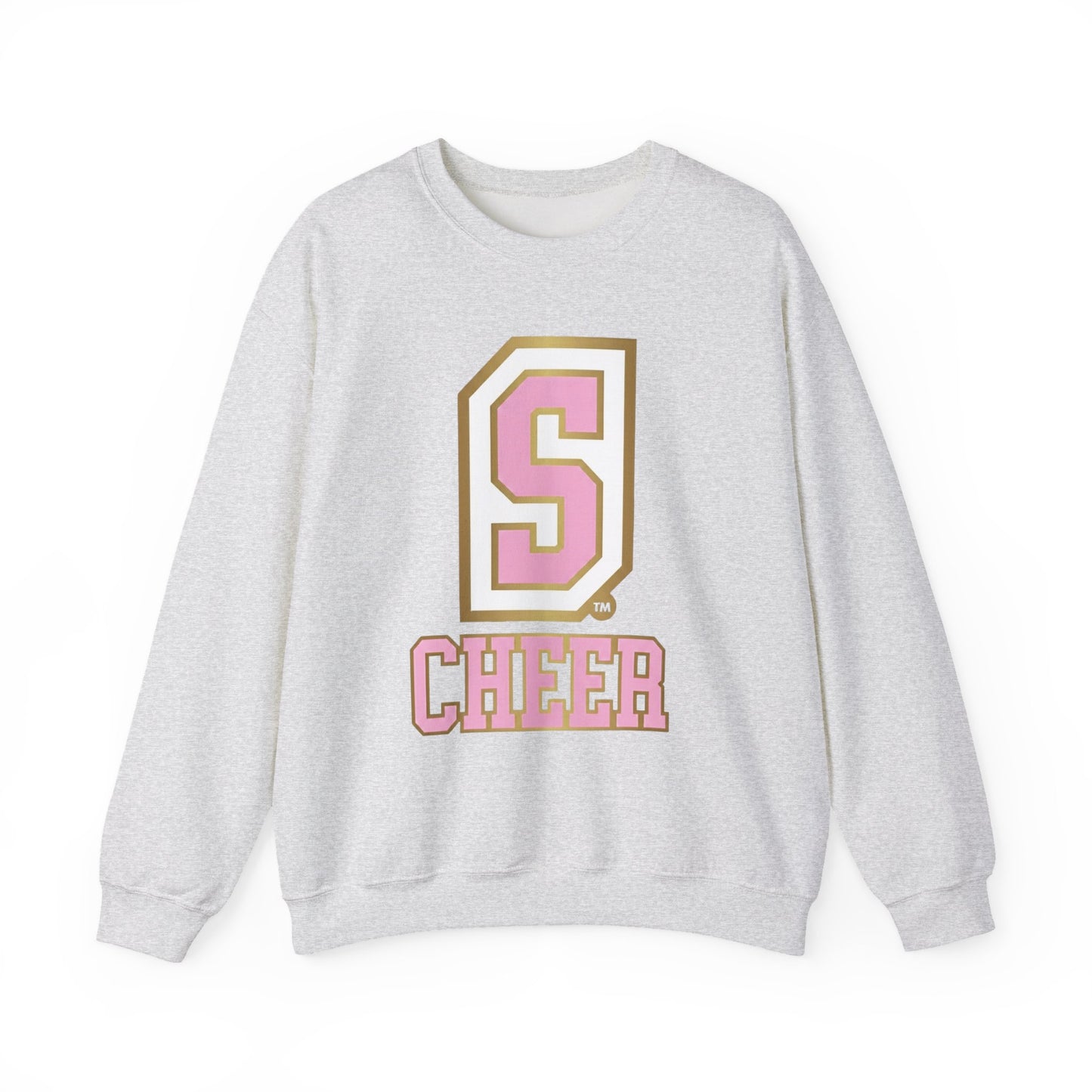 S Cheer Pink Unisex Heavy Blend™ Crewneck Sweatshirt