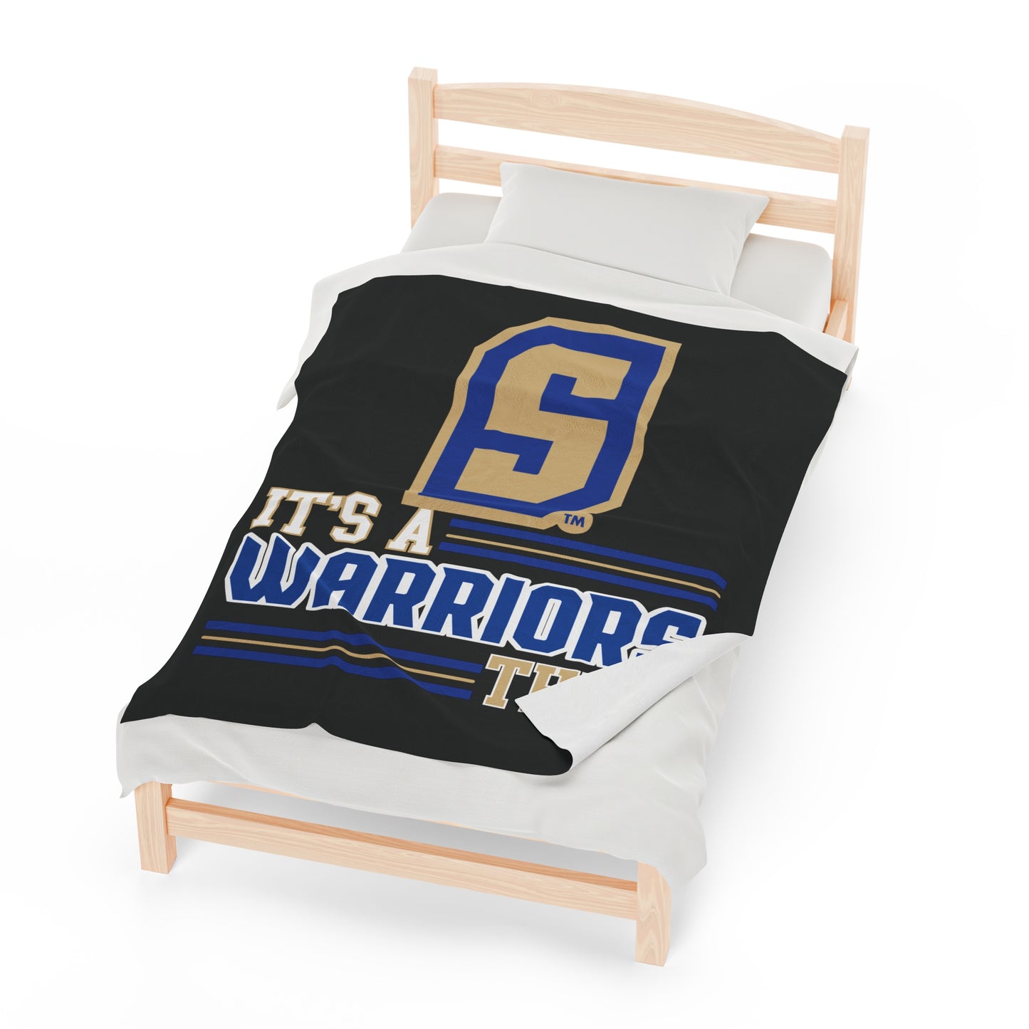 It's a Warriors Thing Velveteen Plush Blanket