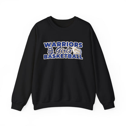 Warriors Girls Basketball Unisex Heavy Blend™ Crewneck Sweatshirt