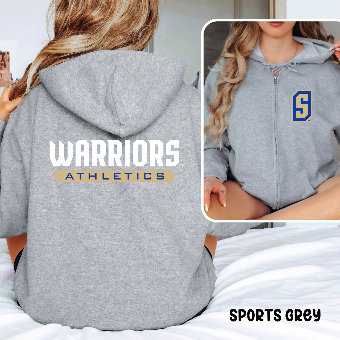 Warriors Athletics Unisex Heavy Blend™ Full Zip Hooded Sweatshirt